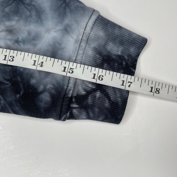 H&M Women's Oversized Tie Die Kangaroo Pocket New York City Drawstring Hoodie S - Picture 8 of 11